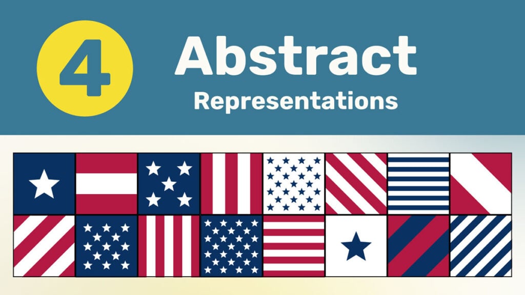 Abstract American Flag Elements