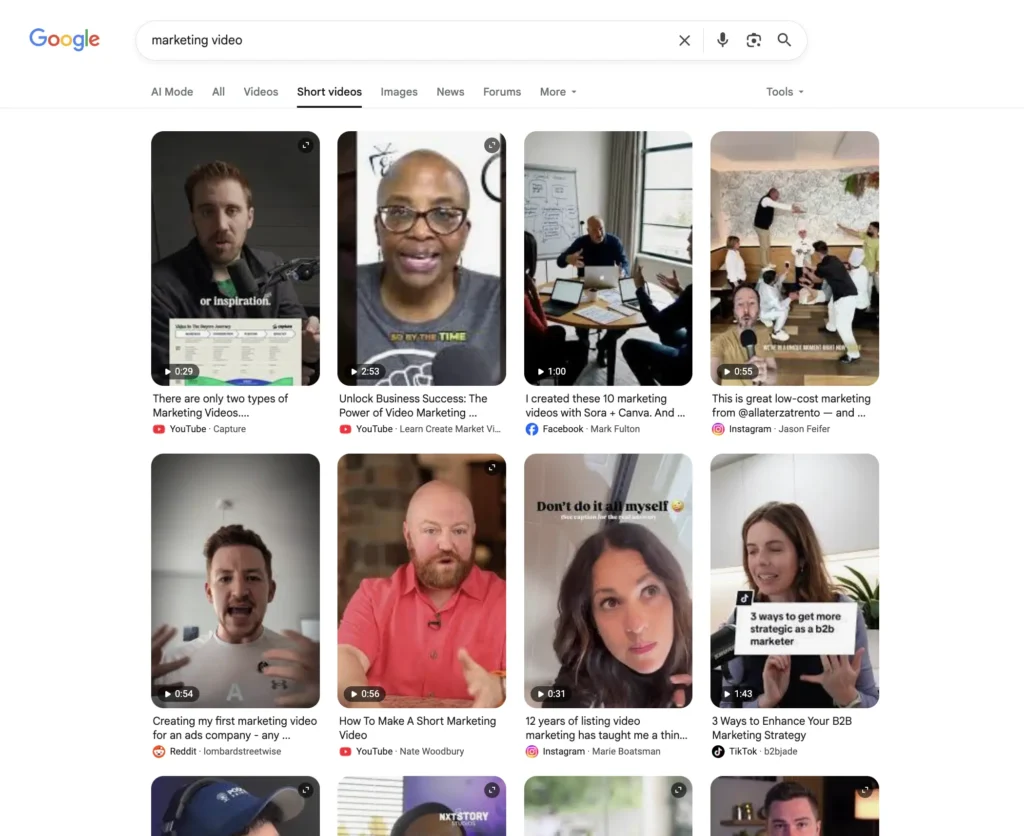 Instagram Search Results in Google