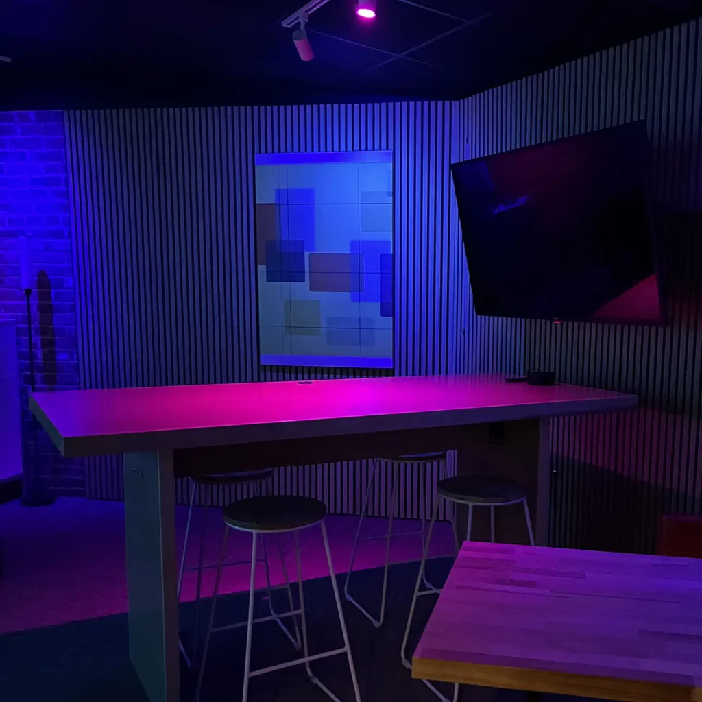 Podcast Studio Conversation Table