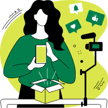 Social Media Strategy Green Graphics