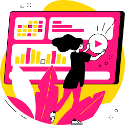 Social Media Strategy Pink Graphics