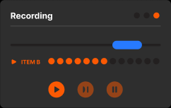 recording playback controls
