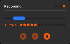 recording playback controls