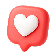 social media like icon